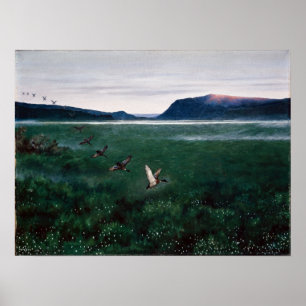 Theodor Kittelsen de tolv vildankorna Poster