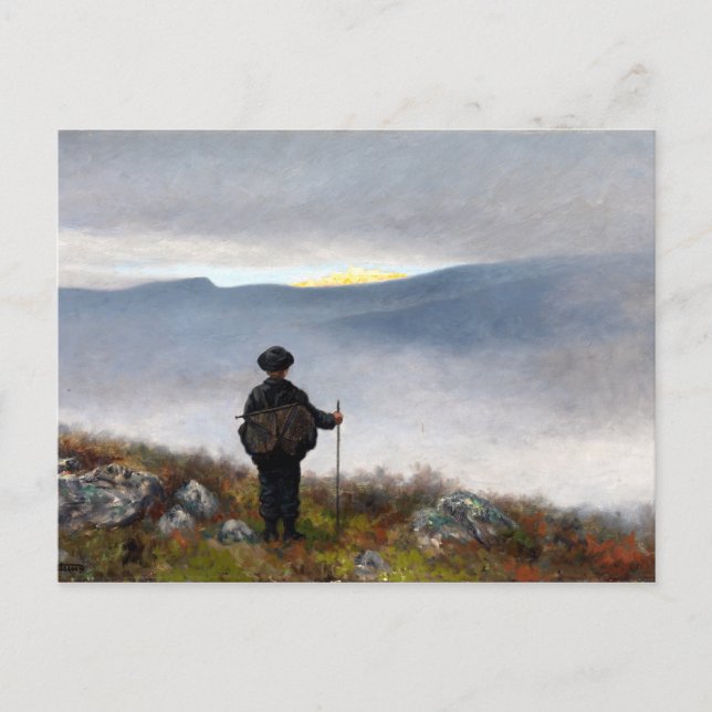 Theodor Kittelsen Far, Far Away Soria Moria Palace Vykort (Framsida)