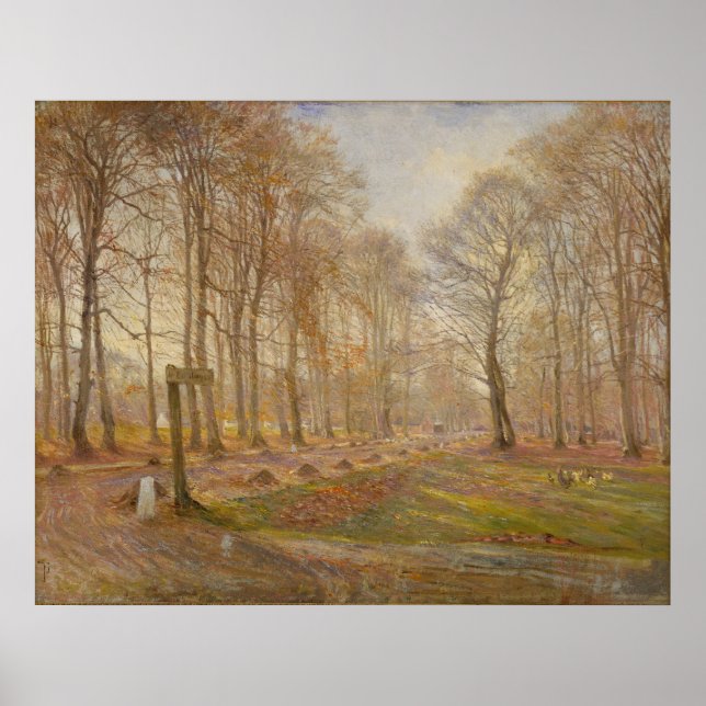 Theodor_Philipsen_-_hjort park copenhagen (modifie Poster (Framsidan)