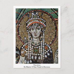 Theodora av San Vitales befälhavare i Ravenna Vykort