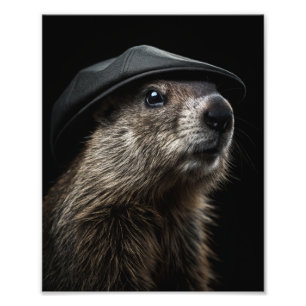 Theodore "Dammen" - Bäver - Fototryck
