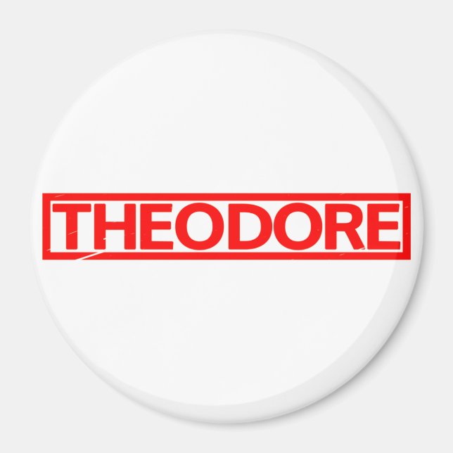 Theodore Frimärke Magnet (Framsidan)