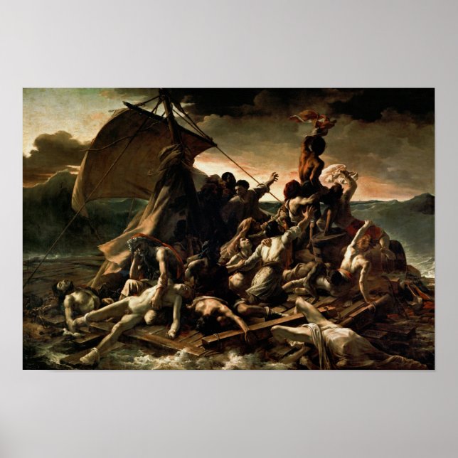 Theodore Gericauls raft av Medusa Poster (Framsidan)