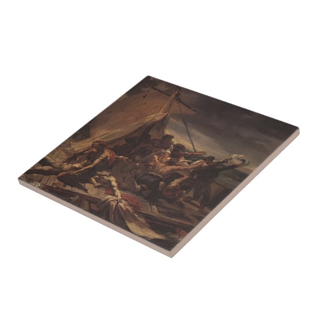 Theodore Gericault- studie för raften av medusaen Kakelplatta (Sidan)