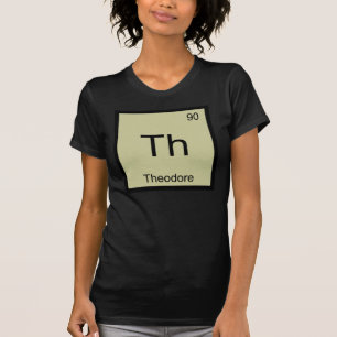 Theodore Namn Kemiskt Element Periodiska Systemet T Shirt