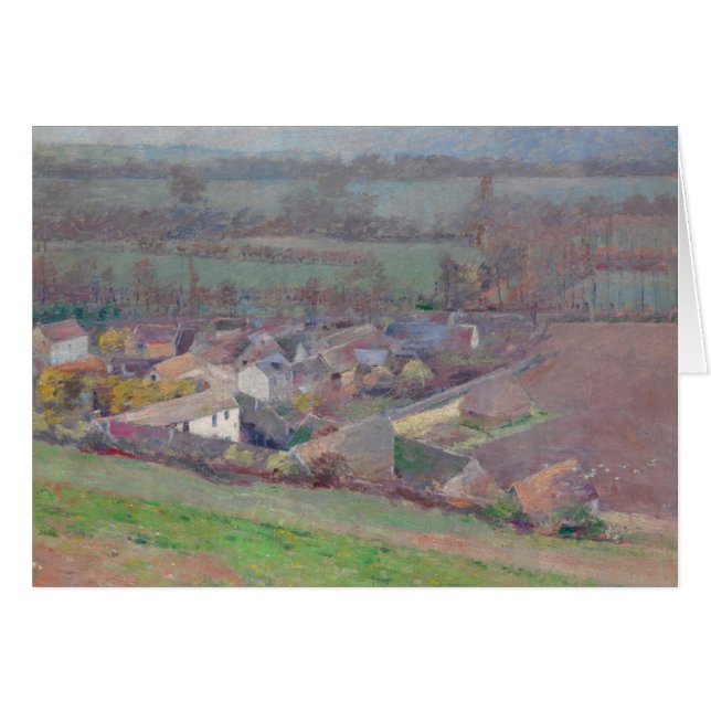 Theodore Robinson "Bird's öga view", landskapskons Hälsningskort (Framsidan Horizontal)