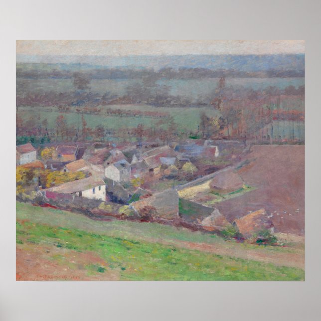 Theodore Robinson "Bird's öga view", landskapskons Poster (Framsidan)