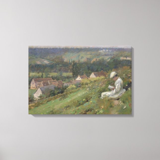 Theodore Robinson - Valley of Arconville Canvastryck (Framsida)