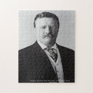 Theodore Roosevelt 26:e presidenten i Amerika. Pussel