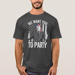 Theodore Roosevelt 4:e juli Manar USA T Shirt