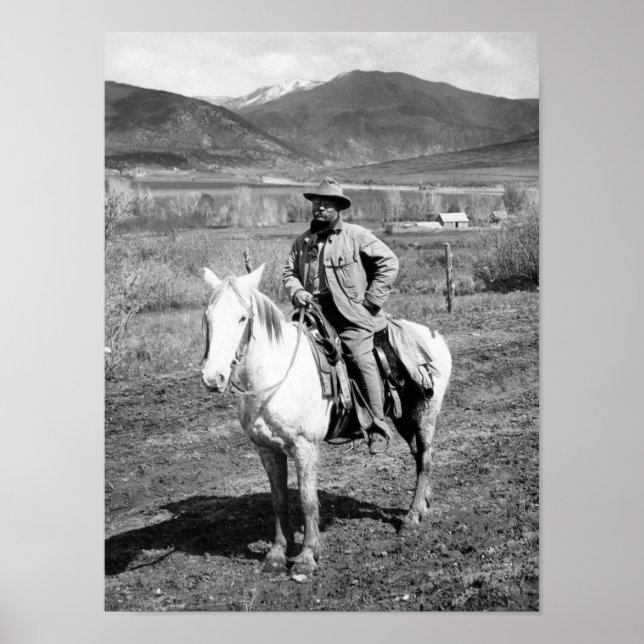 Theodore Roosevelt återvände från en björn Poster (Framsidan)