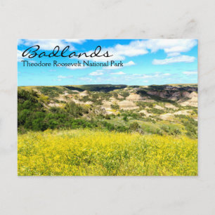 Theodore Roosevelt Badlands, ND-vykort Vykort