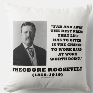 Theodore Roosevelt, bästa pris för livet, har erbj Kudde