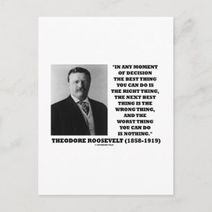 Theodore Roosevelt-beslutets Höger Fel Sak Vykort