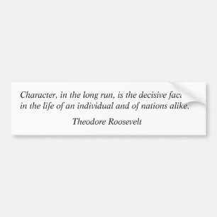 Theodore Roosevelt citationstecken 10 Bildekal