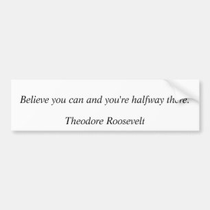 Theodore Roosevelt citationstecken 8 Bildekal