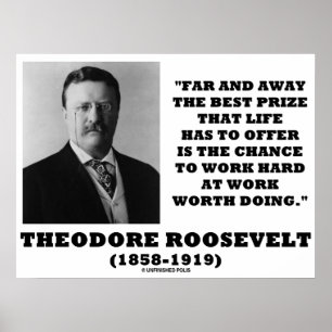 Theodore Roosevelt Far Away Bästa priserbjudandet Poster