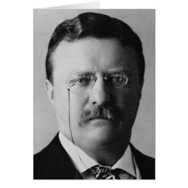 Theodore Roosevelt Hälsningskort (Framsidan)