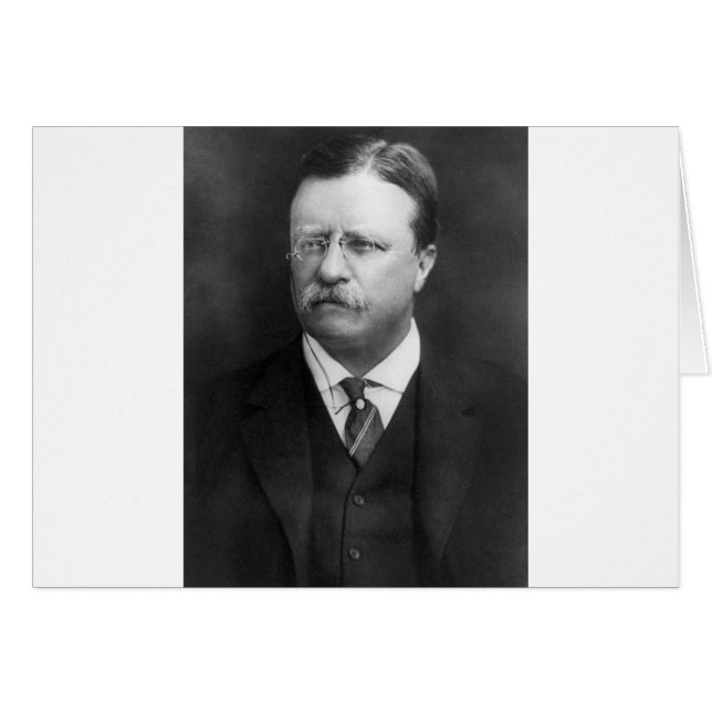 Theodore Roosevelt Hälsningskort (Framsidan Horizontal)