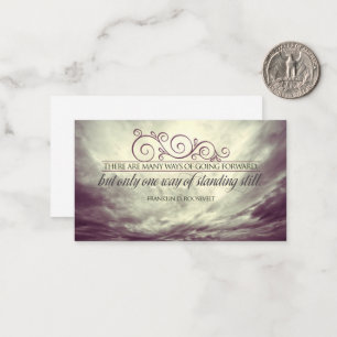 Theodore Roosevelt Inspirational Quote "Stående" Anteckningskort