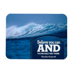 Theodore Roosevelt Inspirational Quote "Tro" Magnet