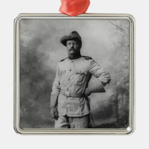 Theodore Roosevelt Julgransprydnad Metall