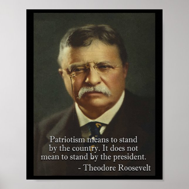 Theodore Roosevelt Meme Anti Trump Tee Poster (Framsidan)