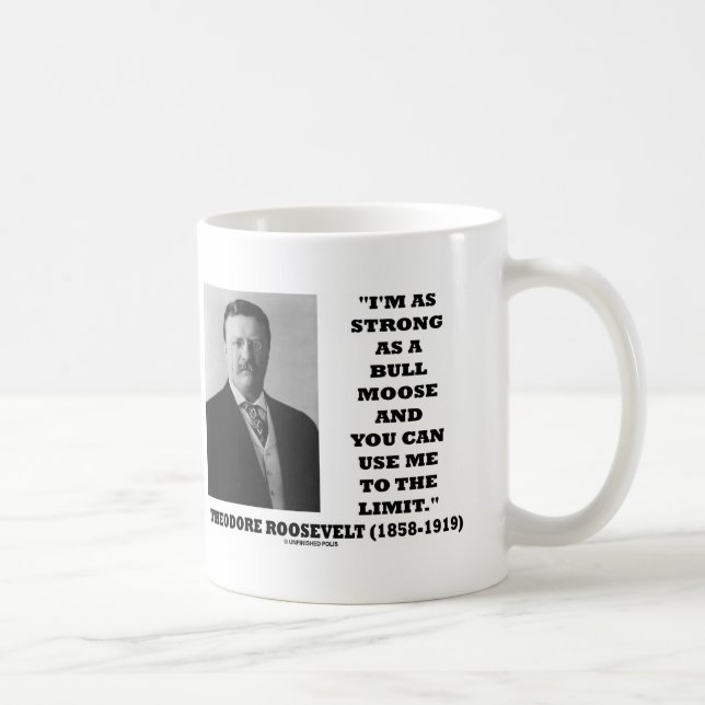 Theodore Roosevelt mig förmiddag som så är stark Kaffemugg (Höger)
