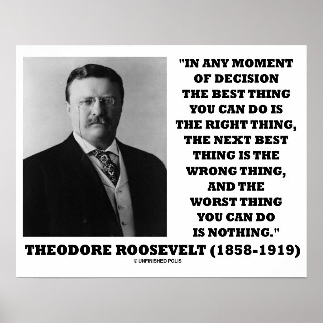 Theodore Roosevelt Moment of Decision Best Sak Poster (Framsidan)