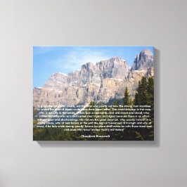 Theodore Roosevelt Motivationscitat Canvas