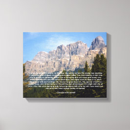 Theodore Roosevelt Motivationscitat Canvas