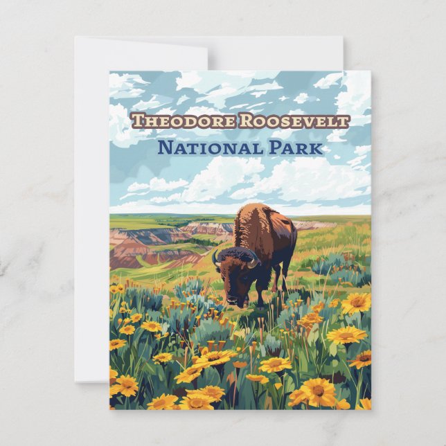 Theodore Roosevelt National Park North Dakota Card (Framsida)