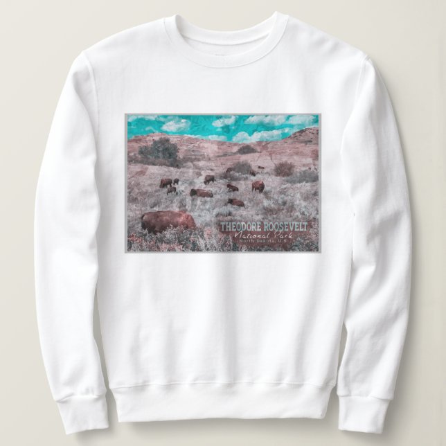 THEODORE ROOSEVELT NATIONAL PARK - NORTH DAKOTA T SHIRT (Design framsida)