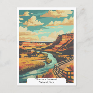 Theodore Roosevelt National Park, North Dakota, US Vykort