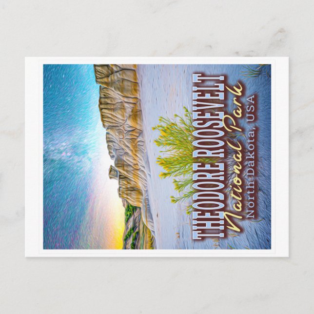 THEODORE ROOSEVELT NATIONAL PARK - NORTH DAKOTA US VYKORT (Framsida)