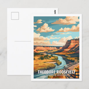 Theodore Roosevelt National Park North Dakota USA Vykort