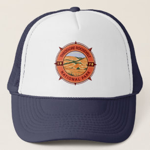 Theodore Roosevelt National Park Retro Compass Keps