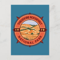 Theodore Roosevelt National Park Retro Compass