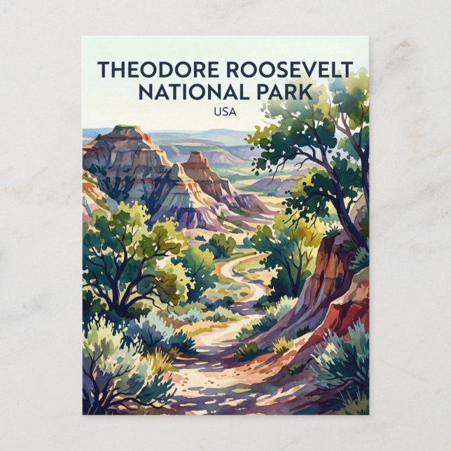 Theodore Roosevelt National Park USA Vykort (Framsida)