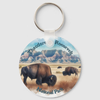 Theodore Roosevelt nationalpark Bison Souvenir Nyckelring
