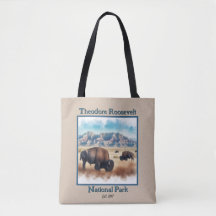 Theodore Roosevelt nationalpark Bison Souvenir