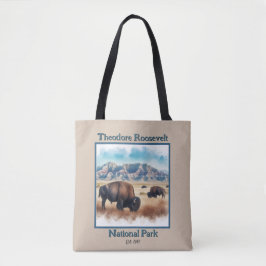 Theodore Roosevelt nationalpark Bison Souvenir Tygkasse