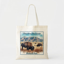 Theodore Roosevelt nationalpark Bison Souvenir Tygkasse