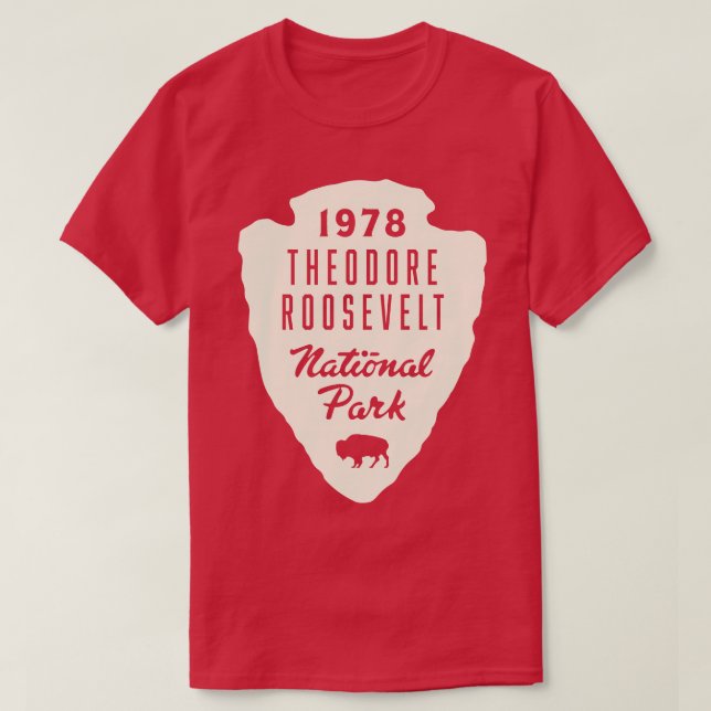 Theodore Roosevelt nationalpark Buffalo Arrowhad T Shirt (Design framsida)