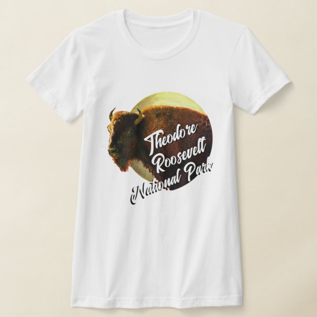 Theodore Roosevelt nationalpark & Buffalo T Shirt (Laydown)