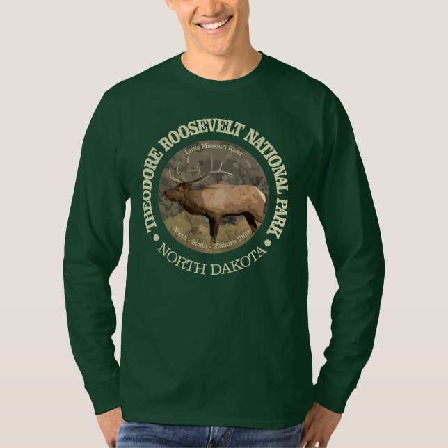 Theodore Roosevelt nationalpark (elk) Tee (Framsida)