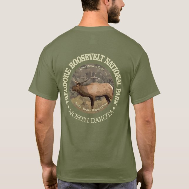 Theodore Roosevelt nationalpark (elk) Tee (Baksida)