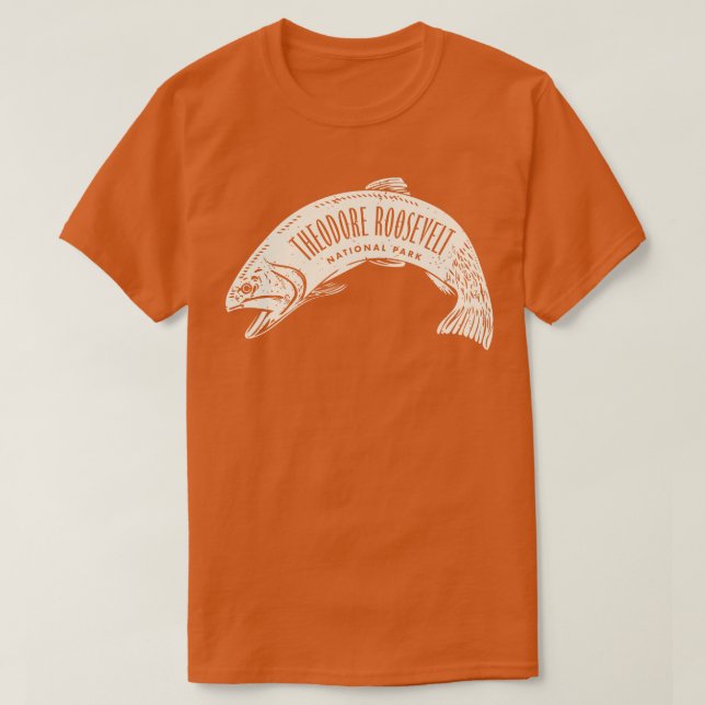 Theodore Roosevelt nationalpark Fish Tan T Shirt (Design framsida)