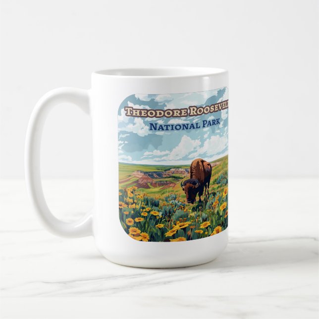 Theodore Roosevelt nationalpark North Dakota Kaffemugg (Vänster)