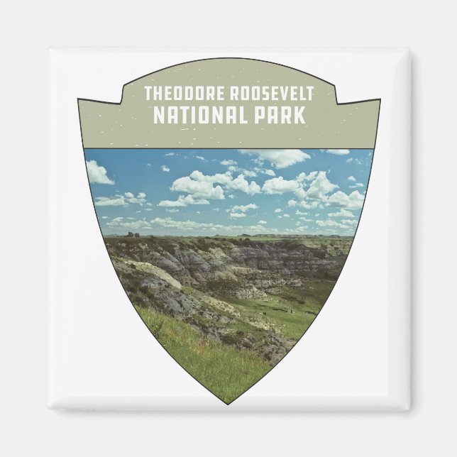 Theodore Roosevelt nationalpark North Dakota Magnet (Framsidan)